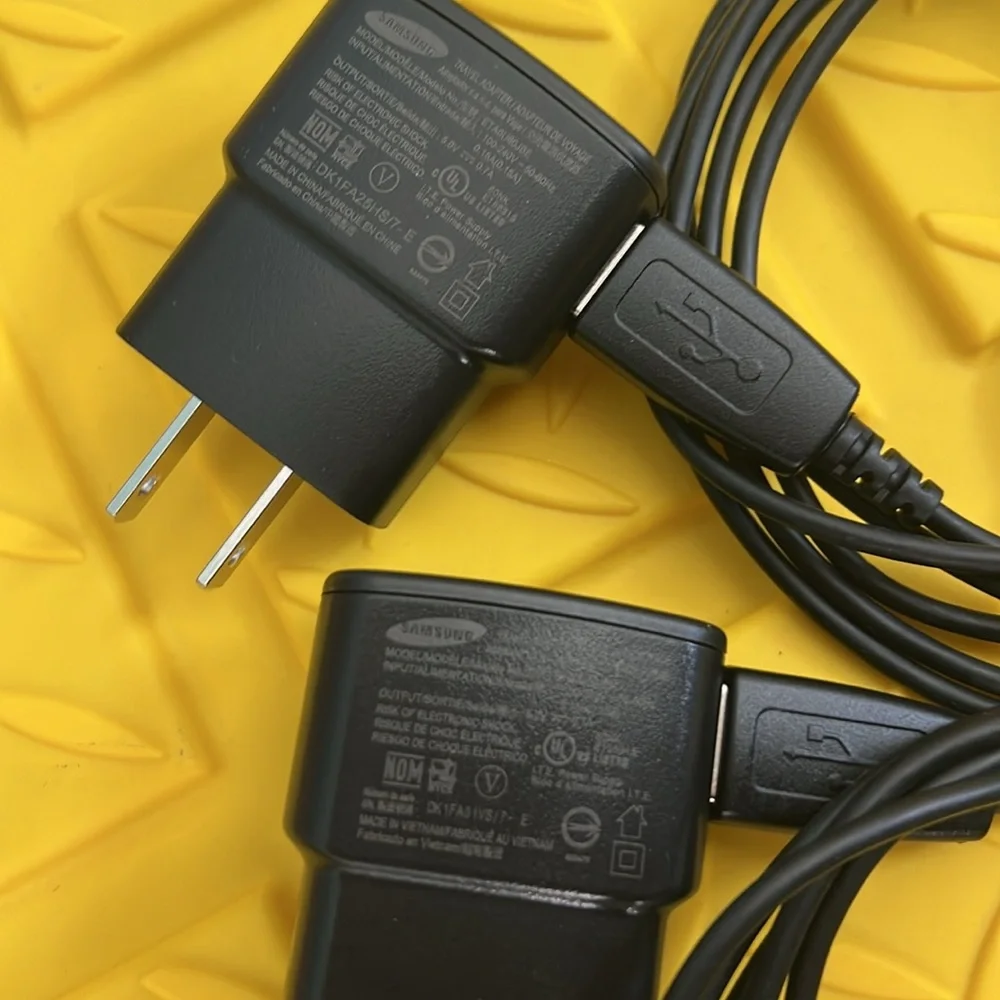 Lot of 2 Samsung Micro USB Chargers NWOT